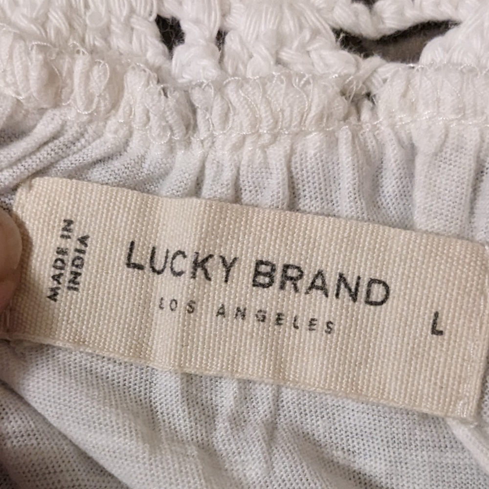 Lucky Brand crochet summer top nwt - Picture 15 of 16